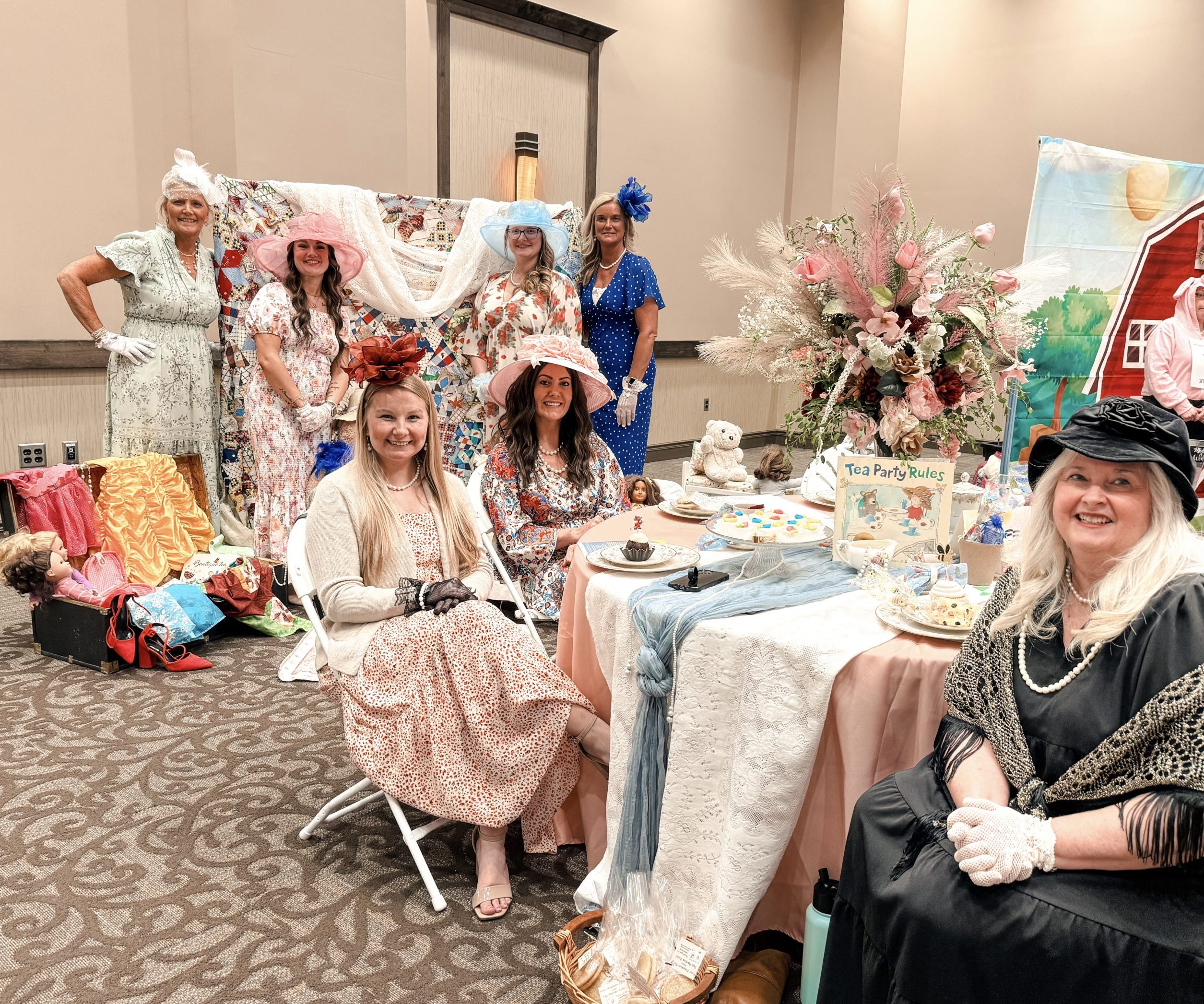 First Freedom Staff sitting around the tablescape and surrounding decorations