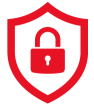 Icon is a checkmark in a red circle and is decorative. 
